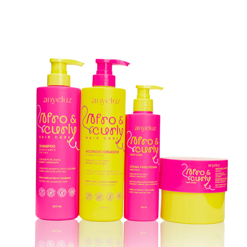 KIT AFRO & CURLY X4 ANYELUZ