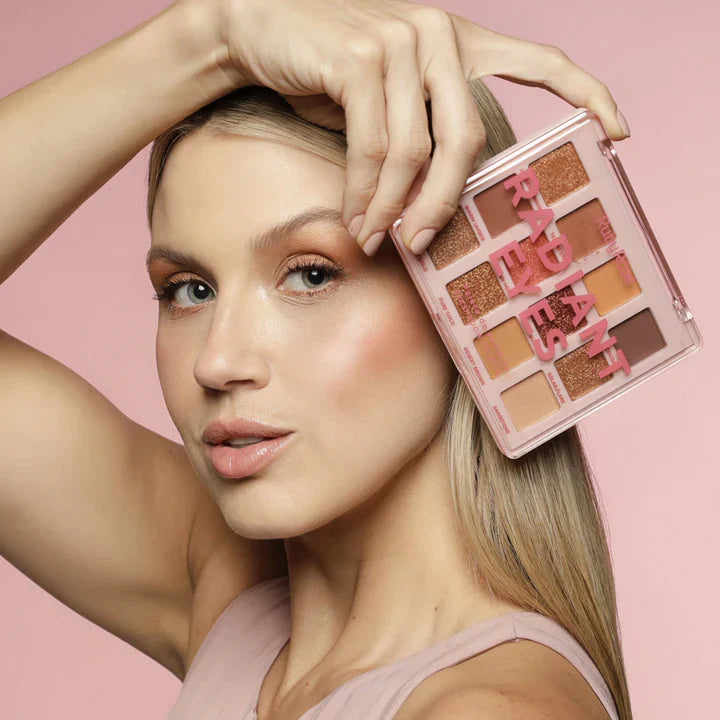 PALETA SOMBRAS RADIANT EYES 12 TONOS 15.7G RUBY ROSE