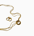 COLLAR TRIPLE+ARETES 43.3CM RODIO MARTINA