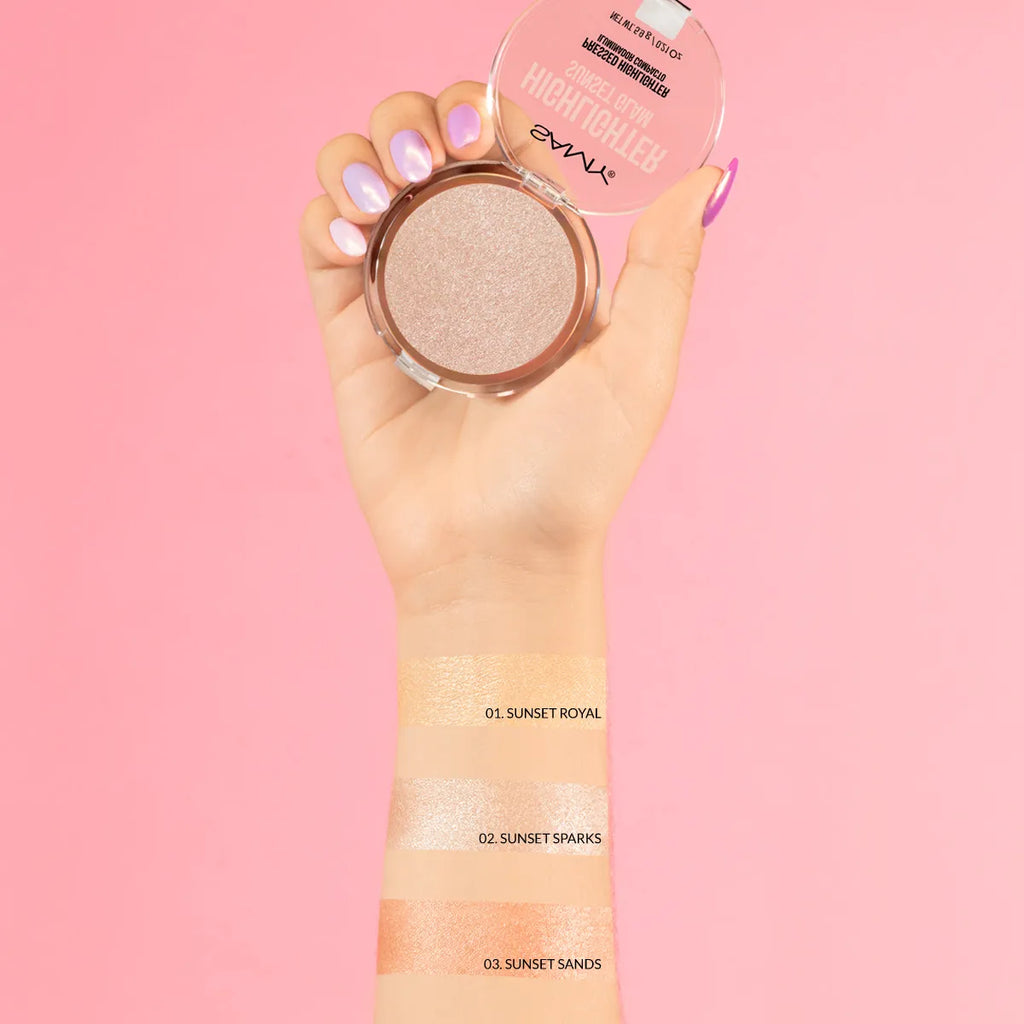 POLVO COMPACTO ILUMINADOR SUNSET GLAM 5.9G SAMY
