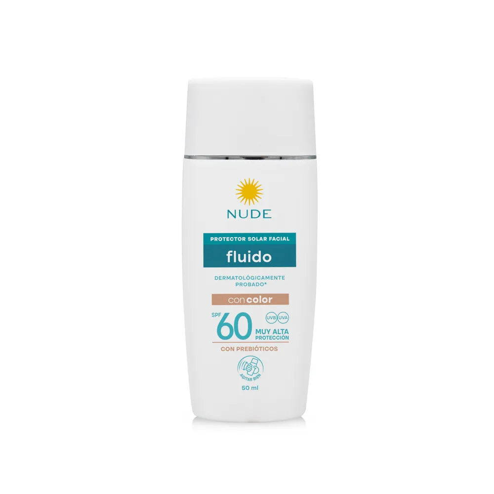 PROTECTOR SOLAR FACIAL CON COLOR FLUIDO SPF60 50ML NUDE