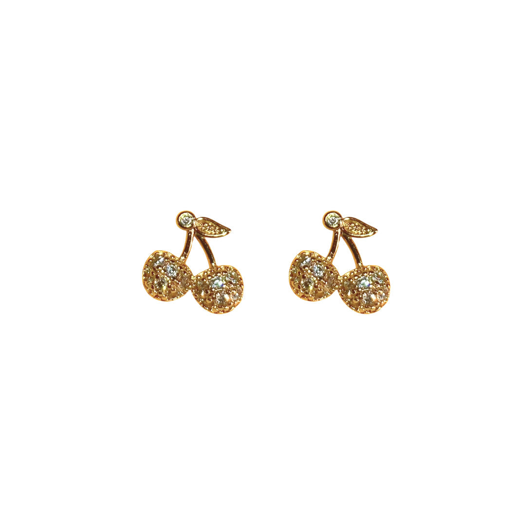 TOPO CEREZA ZIRCON 1.1CM RODIO MARTINA