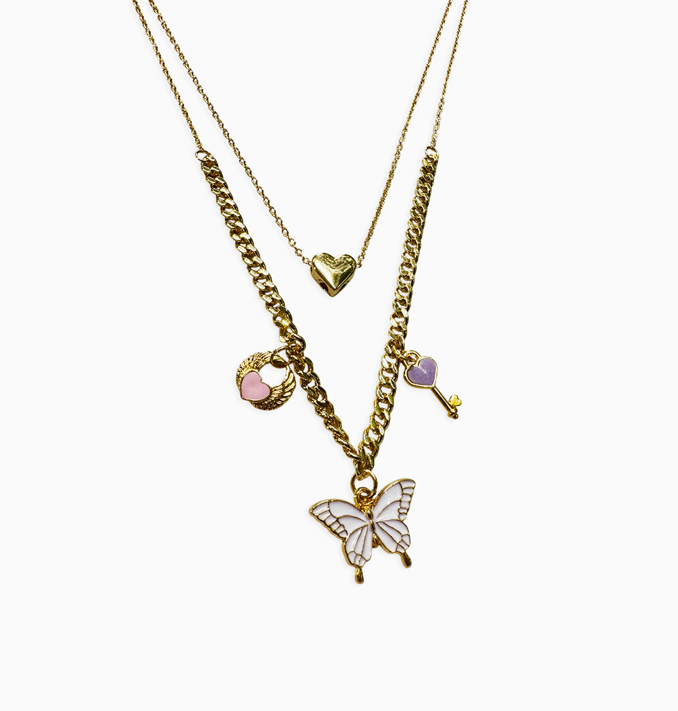 COLLAR DOBLE MARIPOSA 35CM RODIO MARTINA