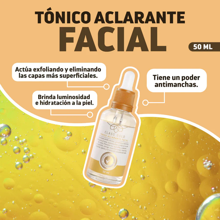 TÓNICO ACLARANTE FACIAL 50ML CLASS GOLD