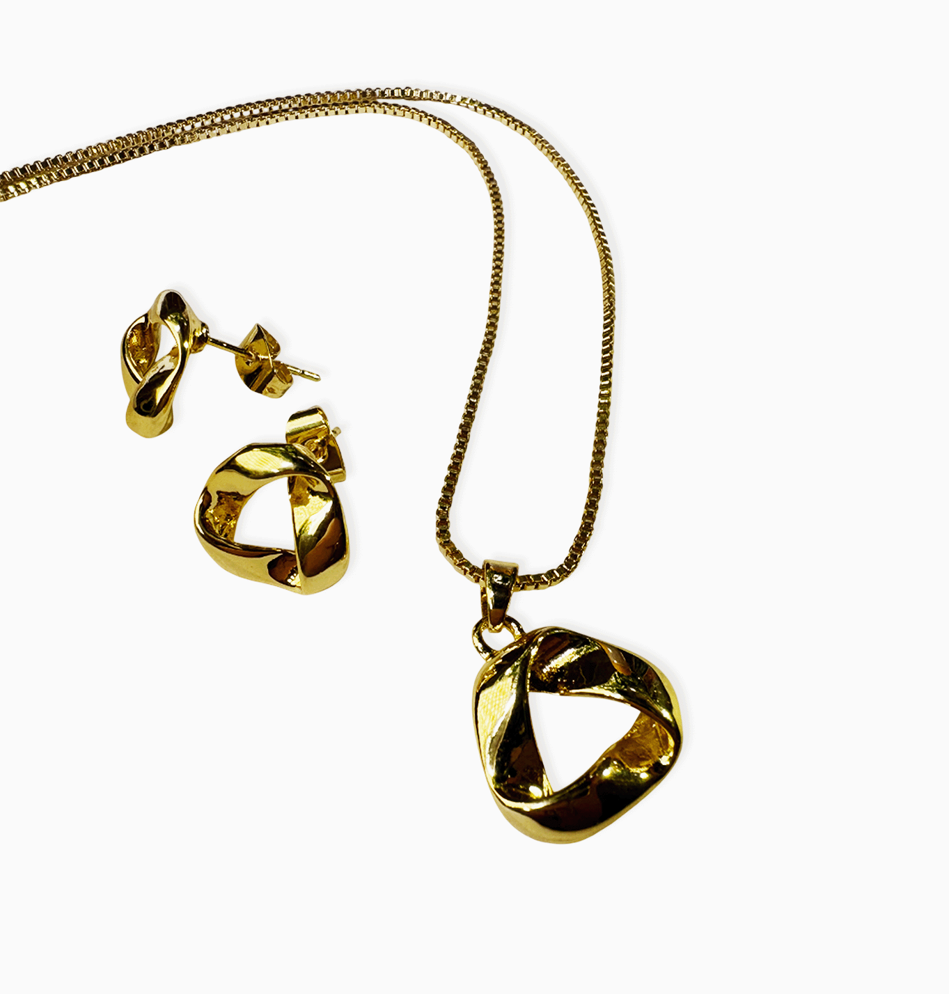 COLLAR+ARETES ÓVALO 43CM RODIO MARTINA