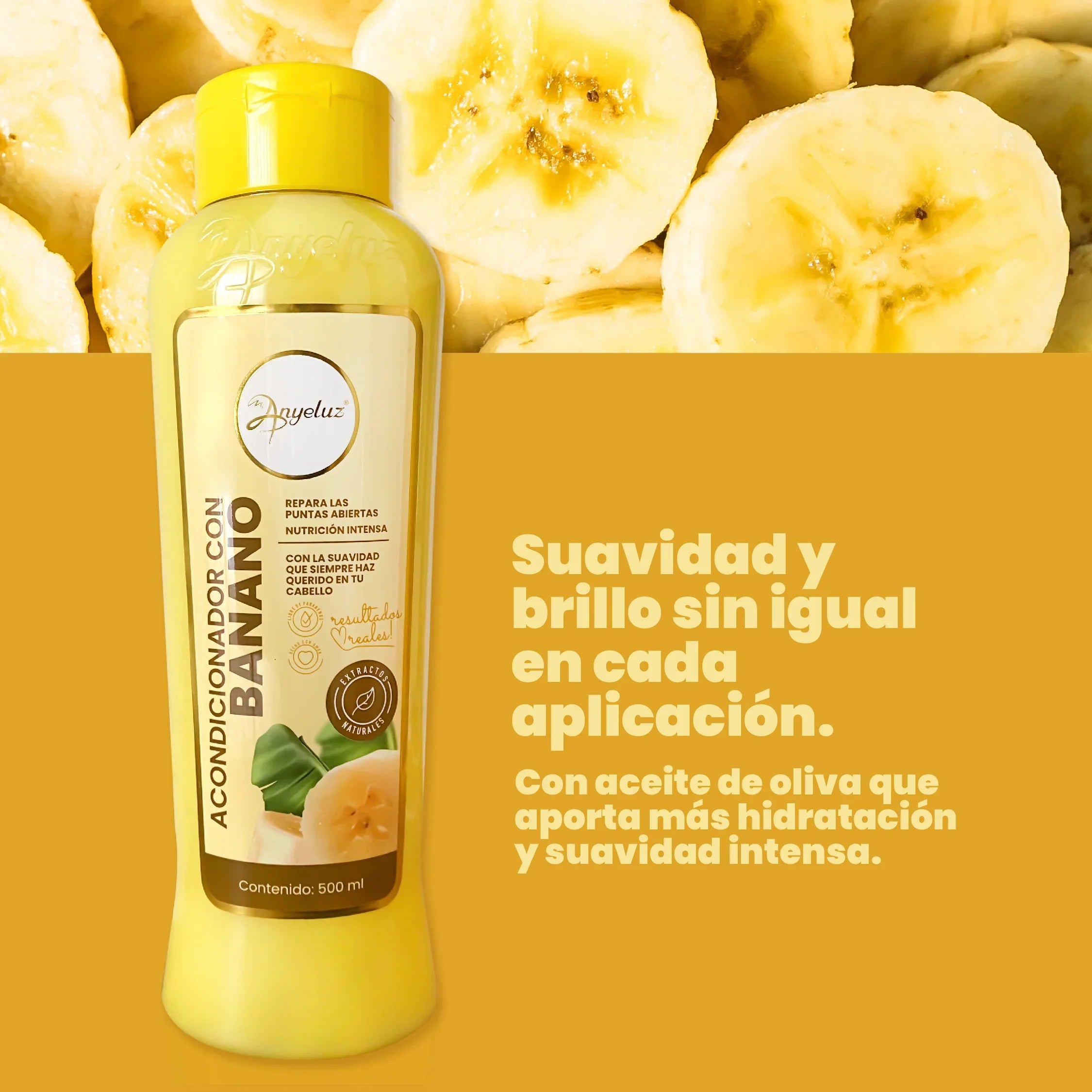 ACONDICIONADOR CON BANANO 500ML ANYELUZ
