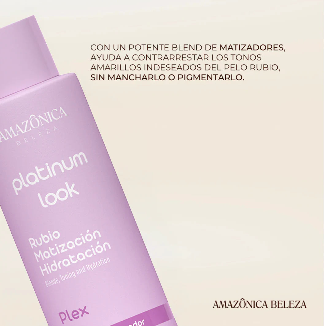 ACONDICIONADOR PLATINUM LOOK 500ML AMAZONICA BELEZA