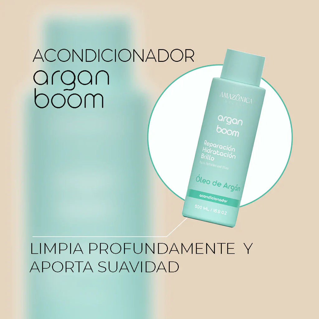 ACONDICIONADOR ARGAN BOOM 500 ML AMAZONICA BELEZA