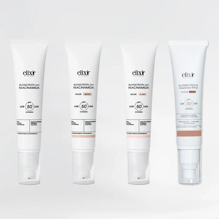 SUNSCREEN SPF 50 CON COLOR 60ML ELIXIR