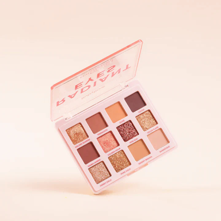PALETA SOMBRAS RADIANT EYES 12 TONOS 15.7G RUBY ROSE