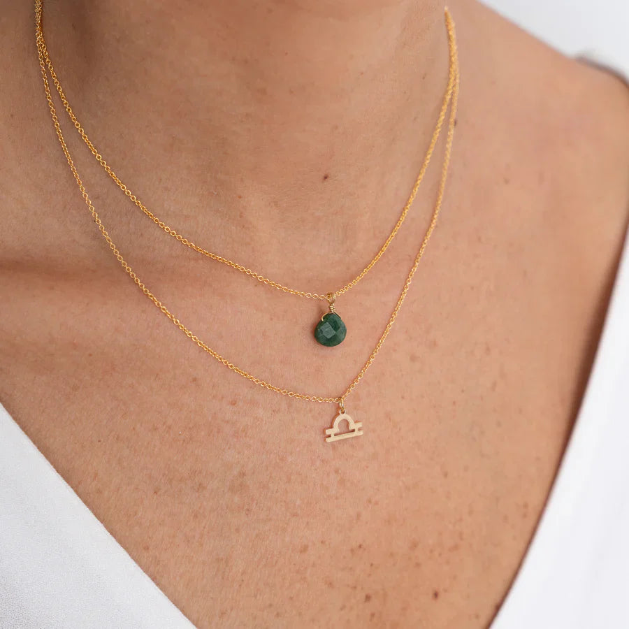 COLLAR PIEDRA+SIGNO ZODIACAL WISH
