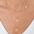 COLLAR SOL BAÑO DE ORO WISH