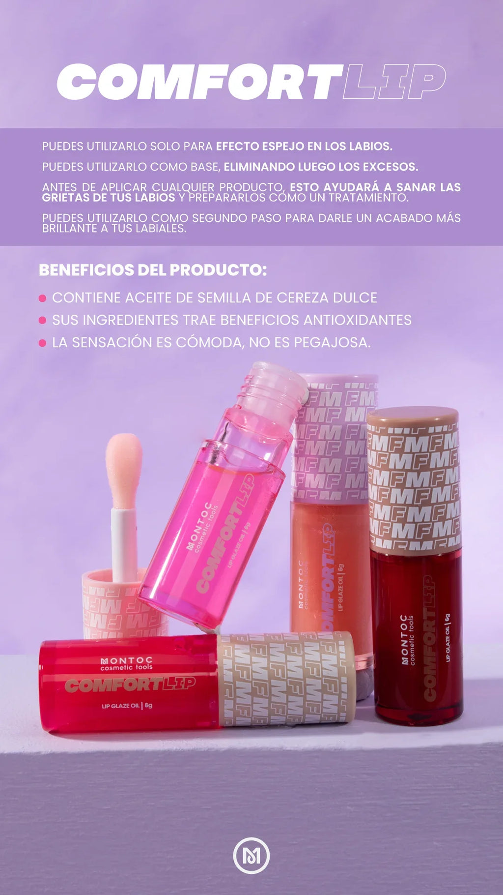 LIP GLAZE COMFORT LIP 6G MONTOC