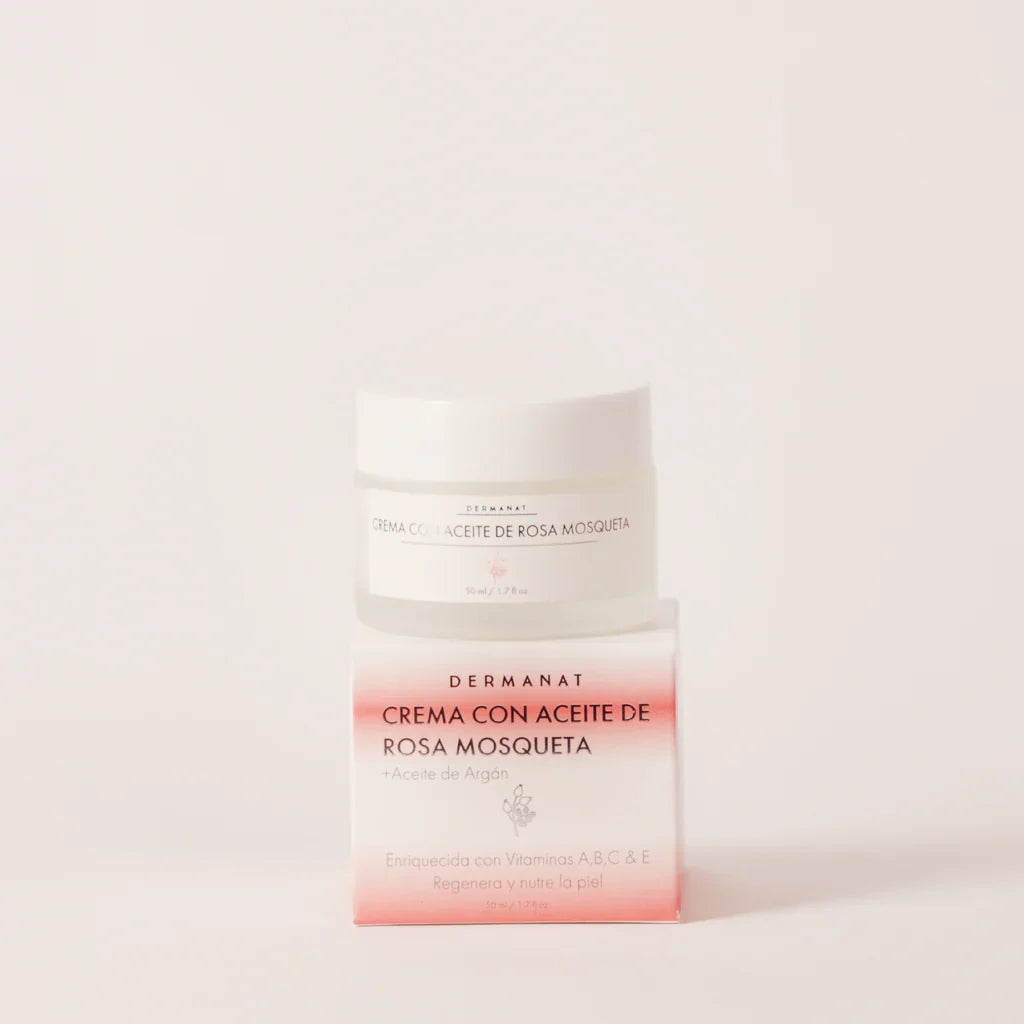 CREMA FACIAL ROSA MOSQUETA Y ARGÁN 50ML DERMANAT