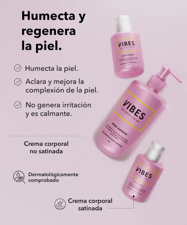 CREMA CORPORAL NO SATINADA 280GR VIBES