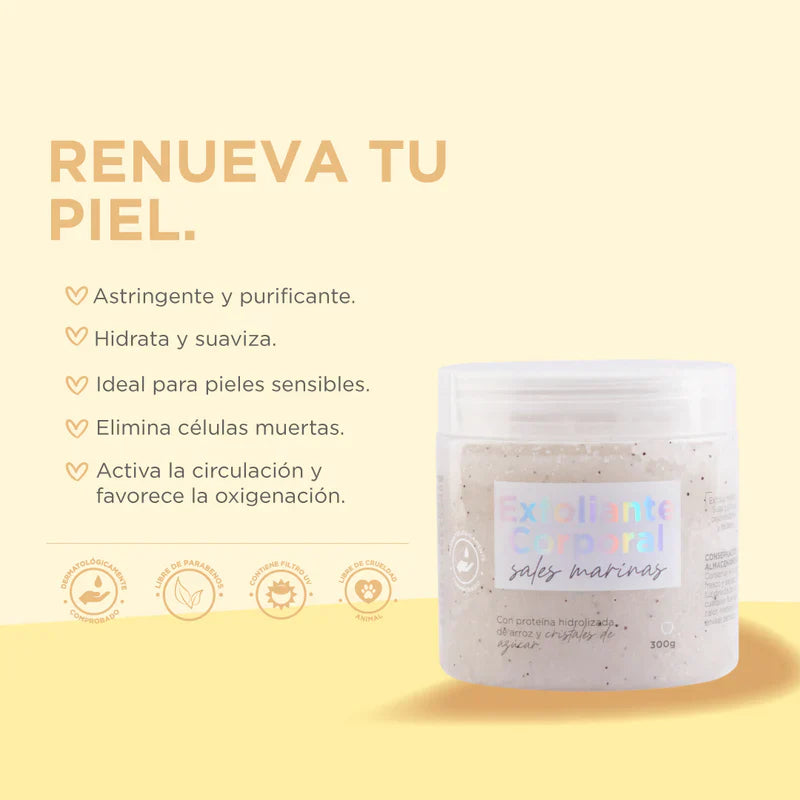 EXFOLIANTE CORPORAL SALES MARINAS 300GR IDUNN