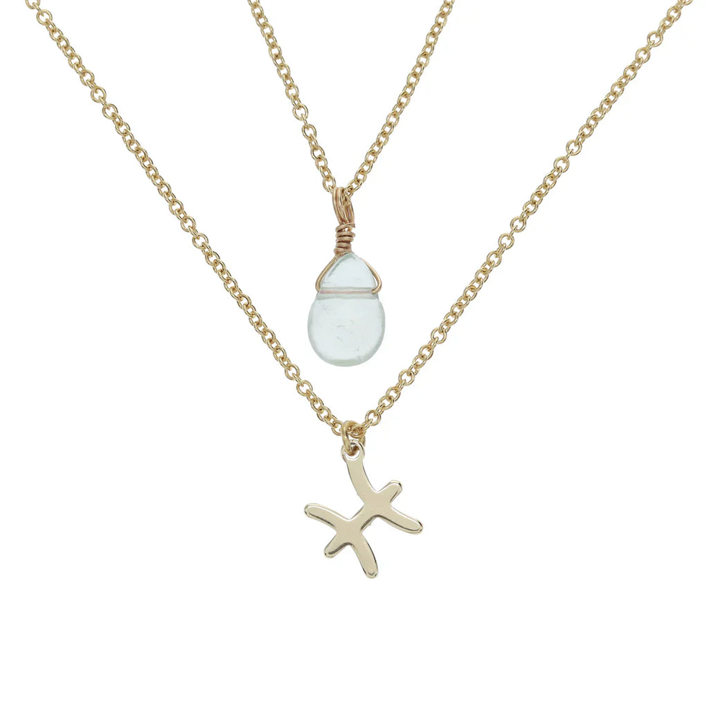 COLLAR PIEDRA+SIGNO ZODIACAL WISH