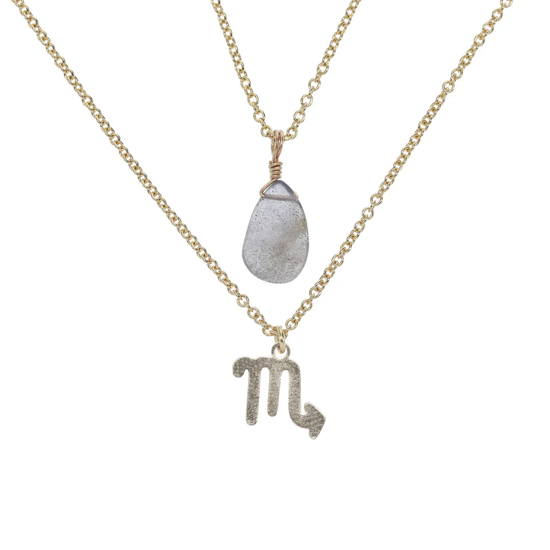 COLLAR PIEDRA+SIGNO ZODIACAL WISH