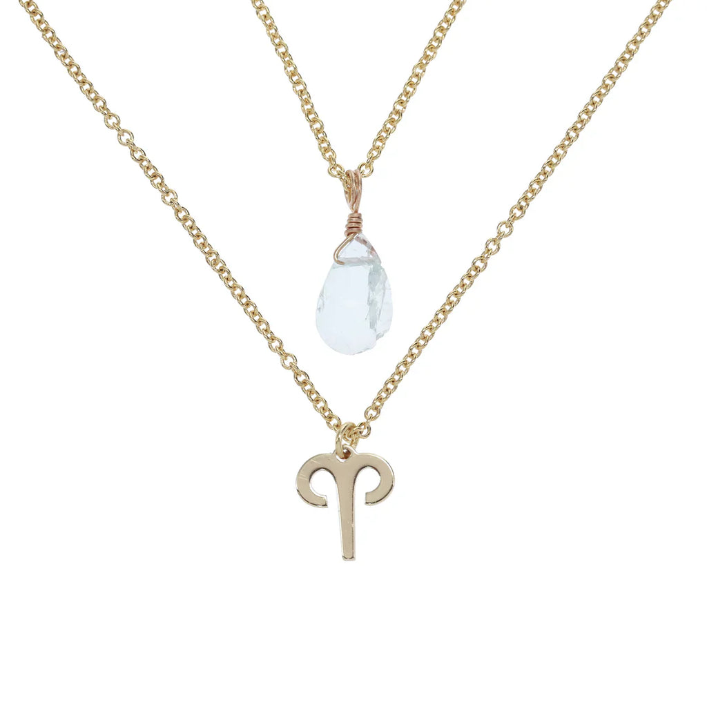COLLAR PIEDRA+SIGNO ZODIACAL WISH