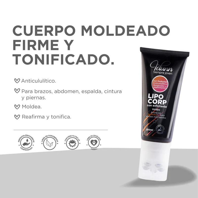 GEL REDUCTOR LIPOCORP 200ML IDUNN