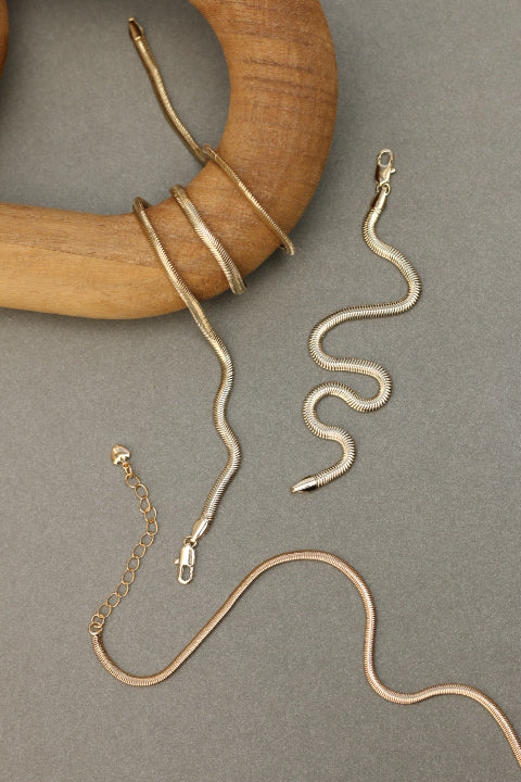 PULSERA SNAKE 17.5CM RODIO MARTINA