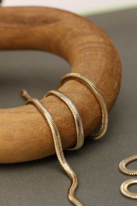 CADENA SNAKE 44CM RODIO MARTINA