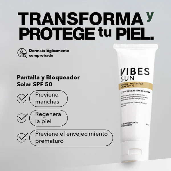 PROTECTOR SOLAR SPF 60ML VIBES