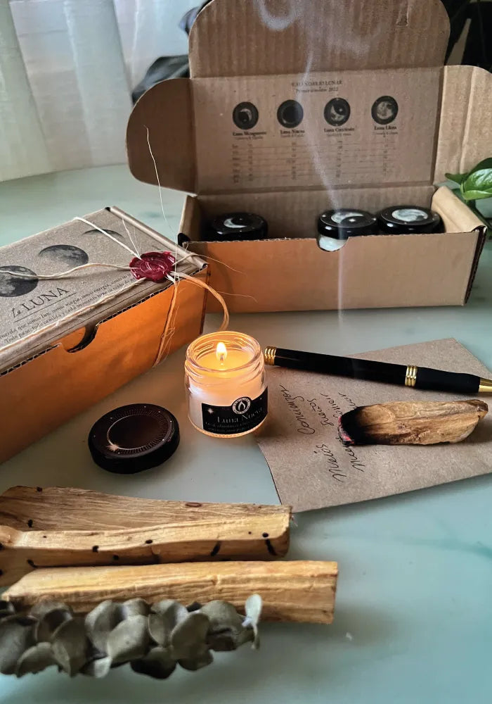 KIT LUPA VELAS MINI X4 + PALO SANTO LUMINIERE