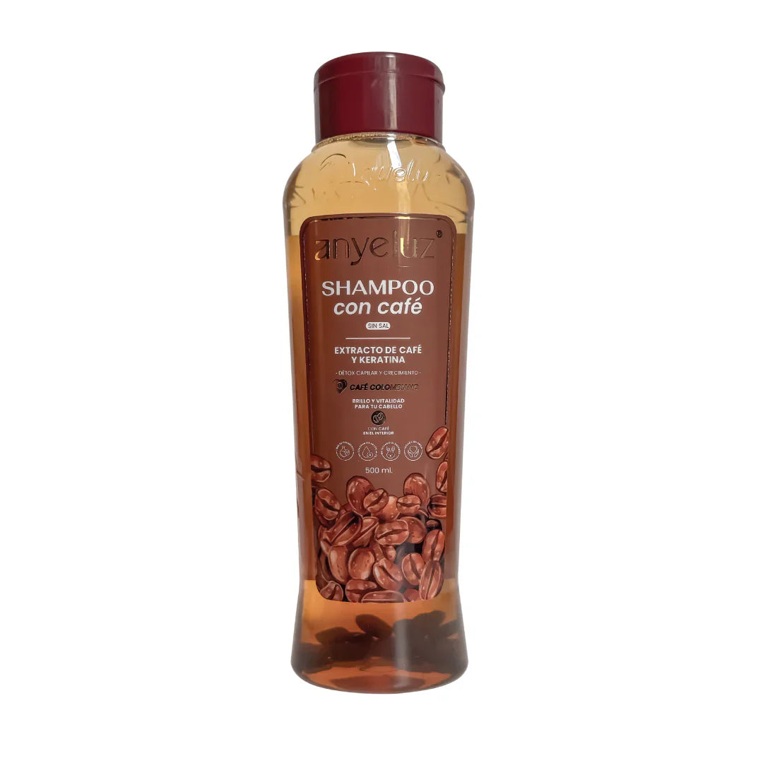 SHAMPOO CON CAFÉ 500ML ANYELUZ