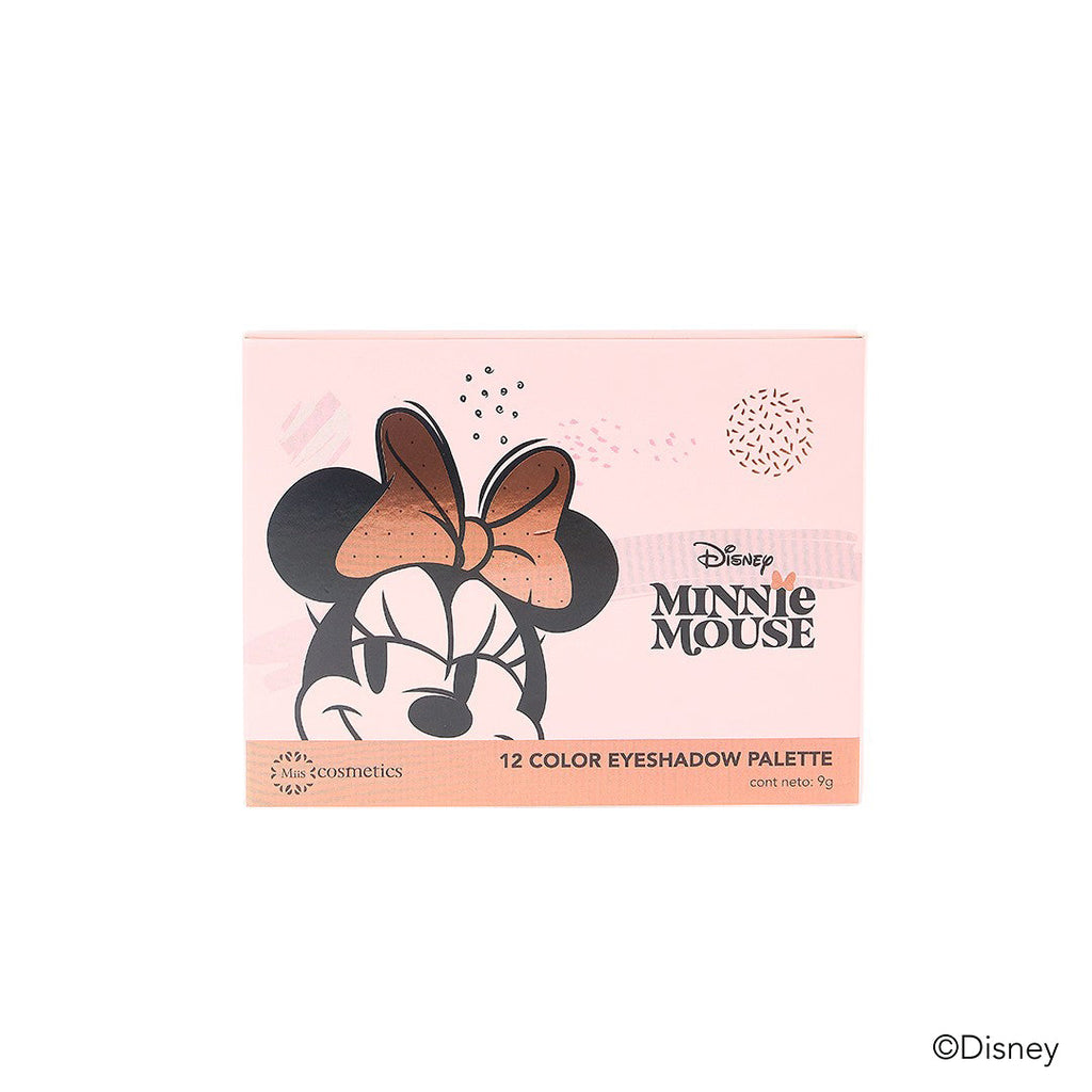 PALETA DE SOMBRAS MINNIE MOUSE 12 TONOS 9GR MIIS COSMETICS