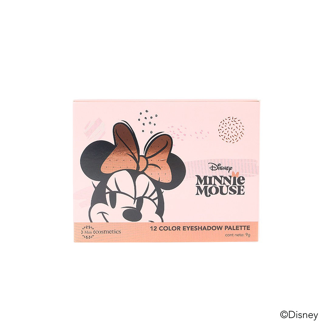 PALETA DE SOMBRAS MINNIE MOUSE 12 TONOS 9GR MIIS COSMETICS