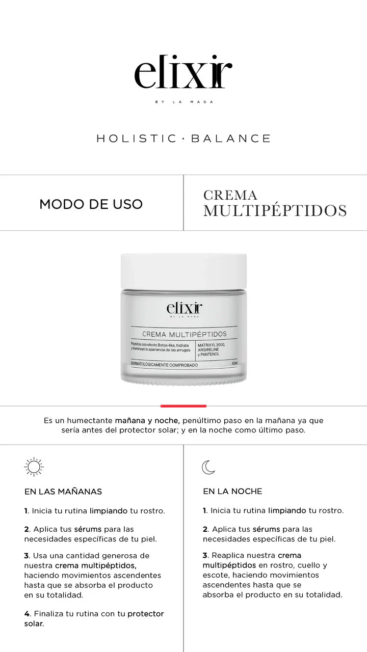 CREMA MULTIPÉPTIDOS 60ML ELIXIR