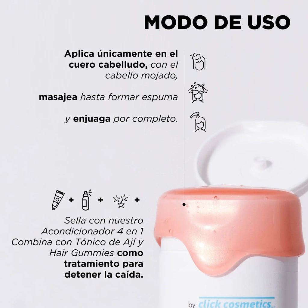 SHAMPOO CABELLO GRASO 300ML CLICK HAIR