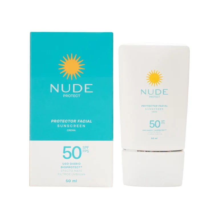 PROTECTOR FACIAL SIN COLOR SPF50 50ML NUDE
