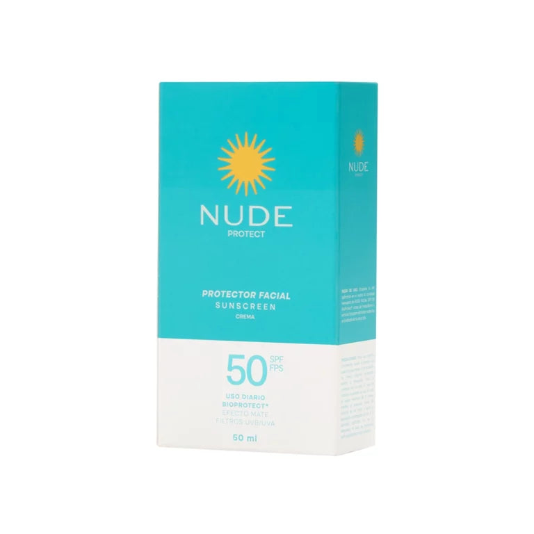 PROTECTOR FACIAL SIN COLOR SPF50 50ML NUDE