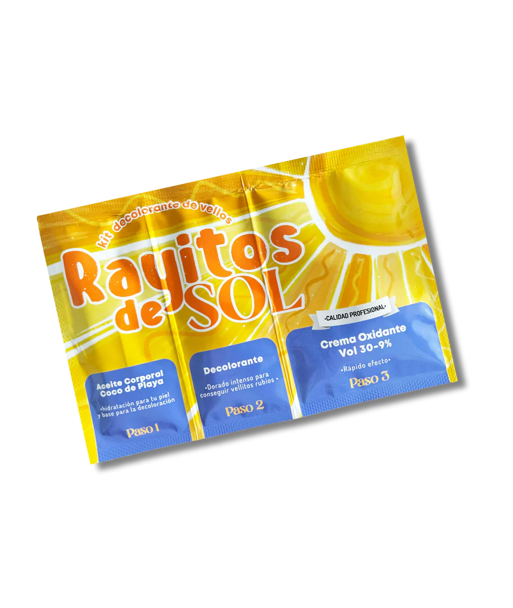KIT DECOLORANTE DE VELLOS RAYITOS DE SOL