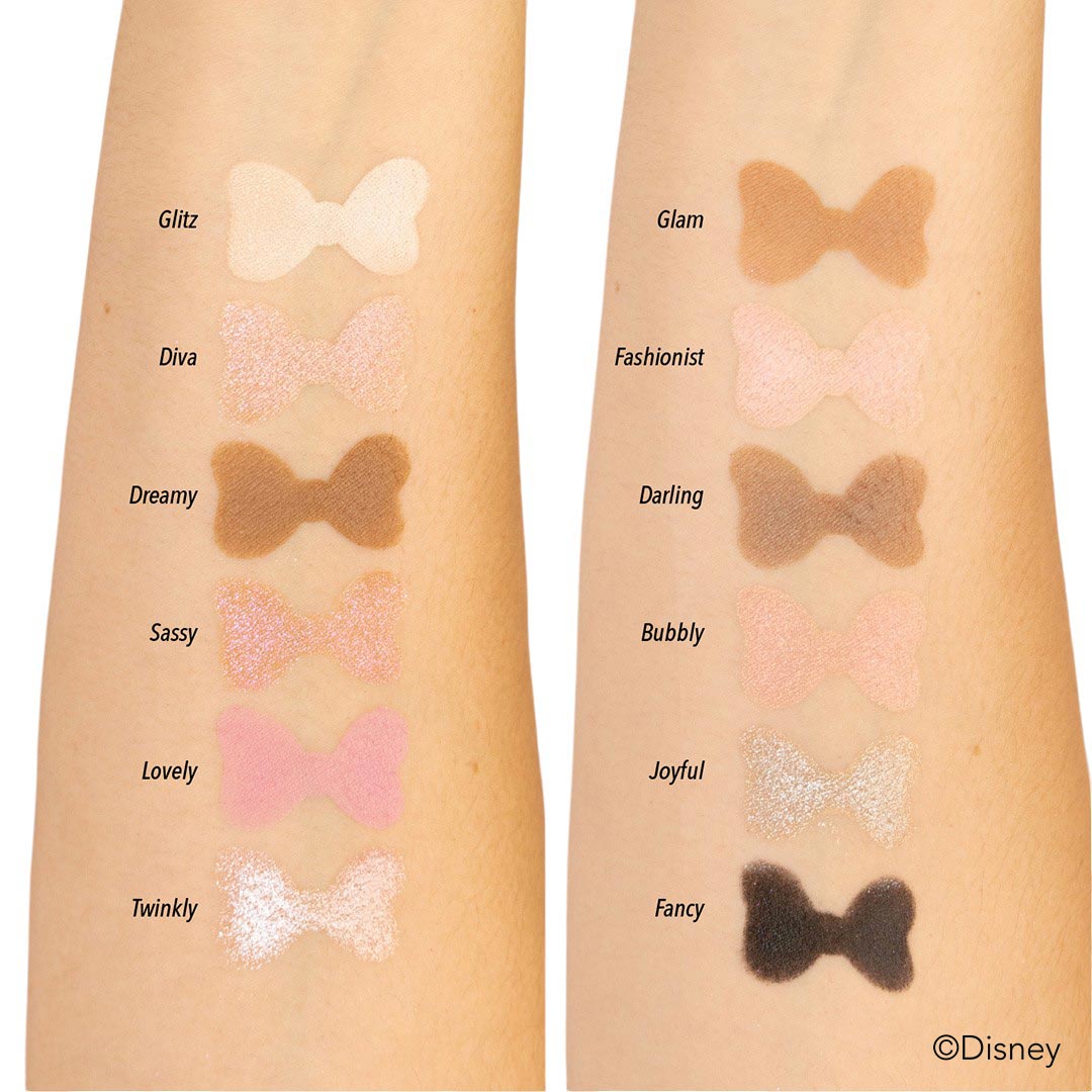 PALETA DE SOMBRAS MINNIE MOUSE 12 TONOS 9GR MIIS COSMETICS