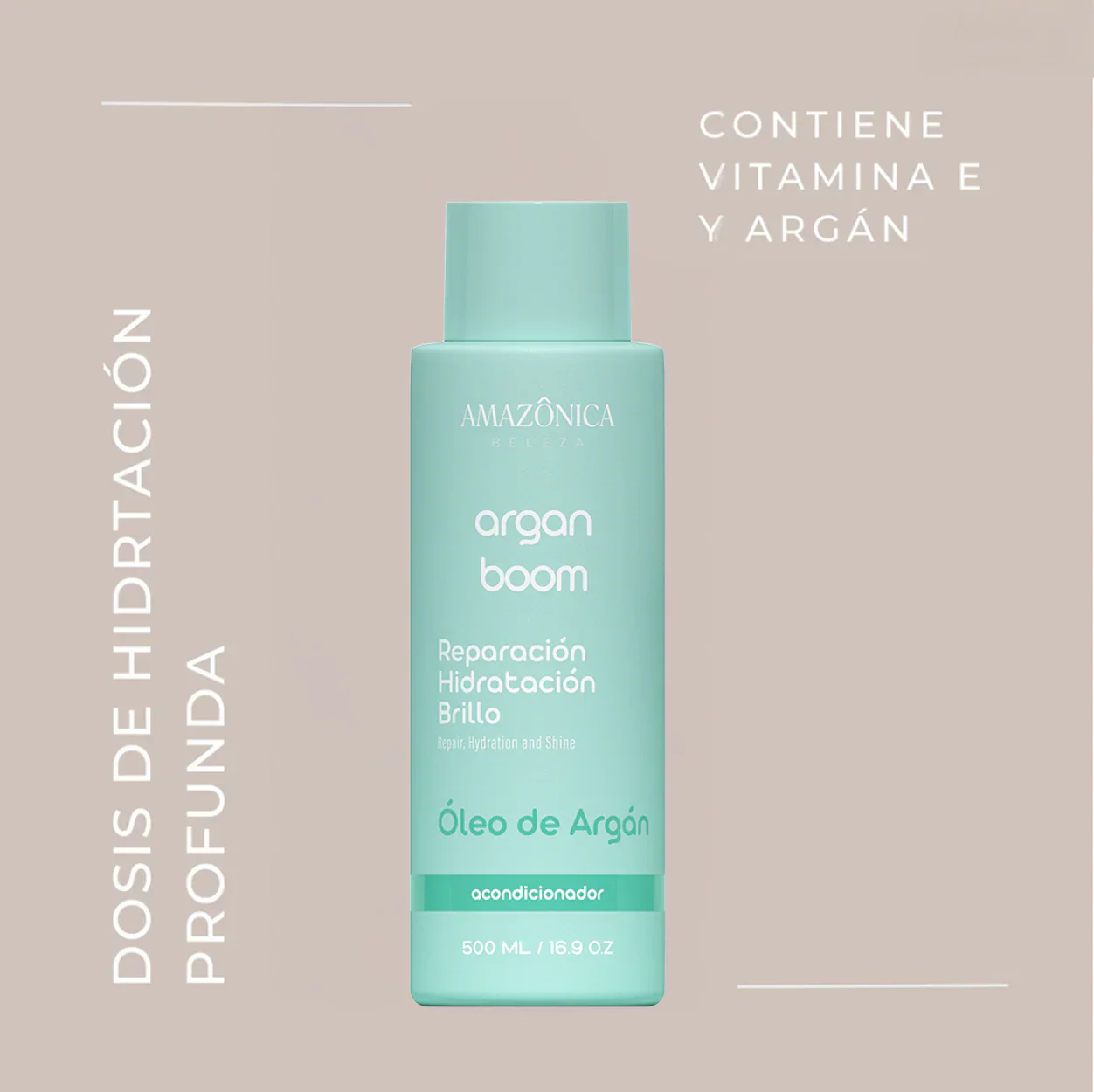 ACONDICIONADOR ARGAN BOOM 500 ML AMAZONICA BELEZA