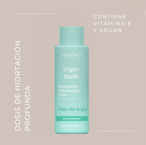 ACONDICIONADOR ARGAN BOOM 500 ML AMAZONICA BELEZA