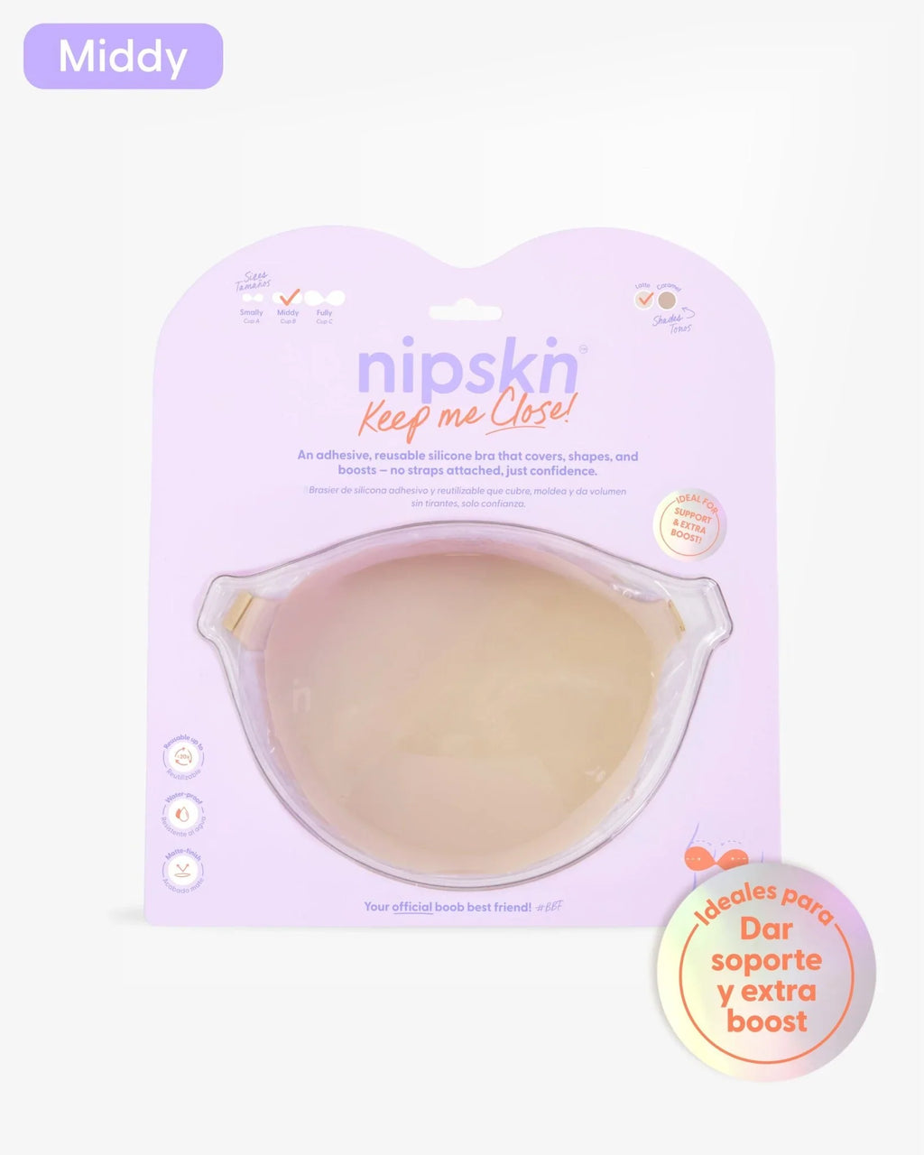 BRASIER INVISIBLE ADHESIVO MIDDY COPA B NIPSKIN