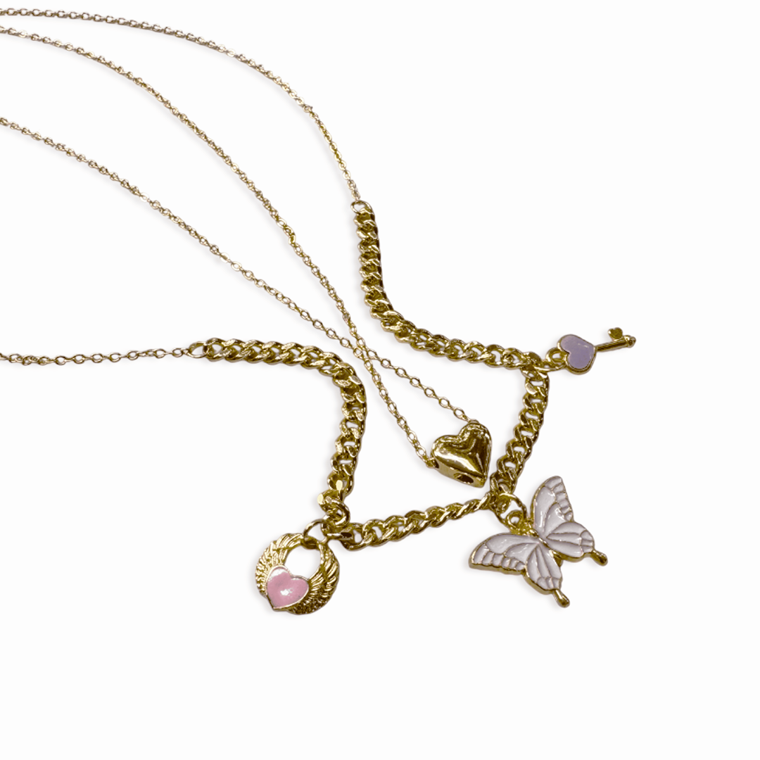 COLLAR DOBLE MARIPOSA 35CM RODIO MARTINA