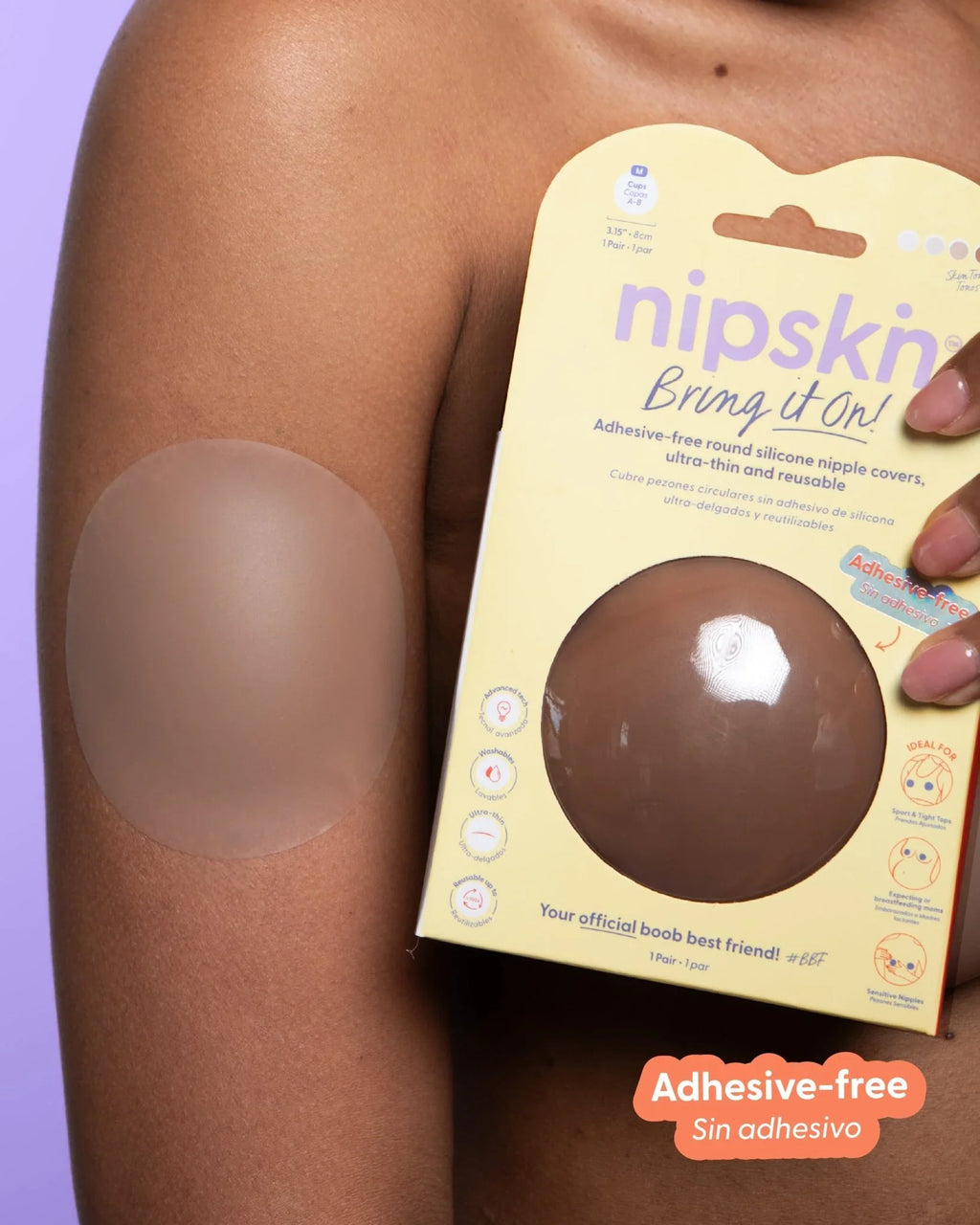 CUBRE PEZÓN SIN ADHESIVO PLUS 10CM NIPSKIN