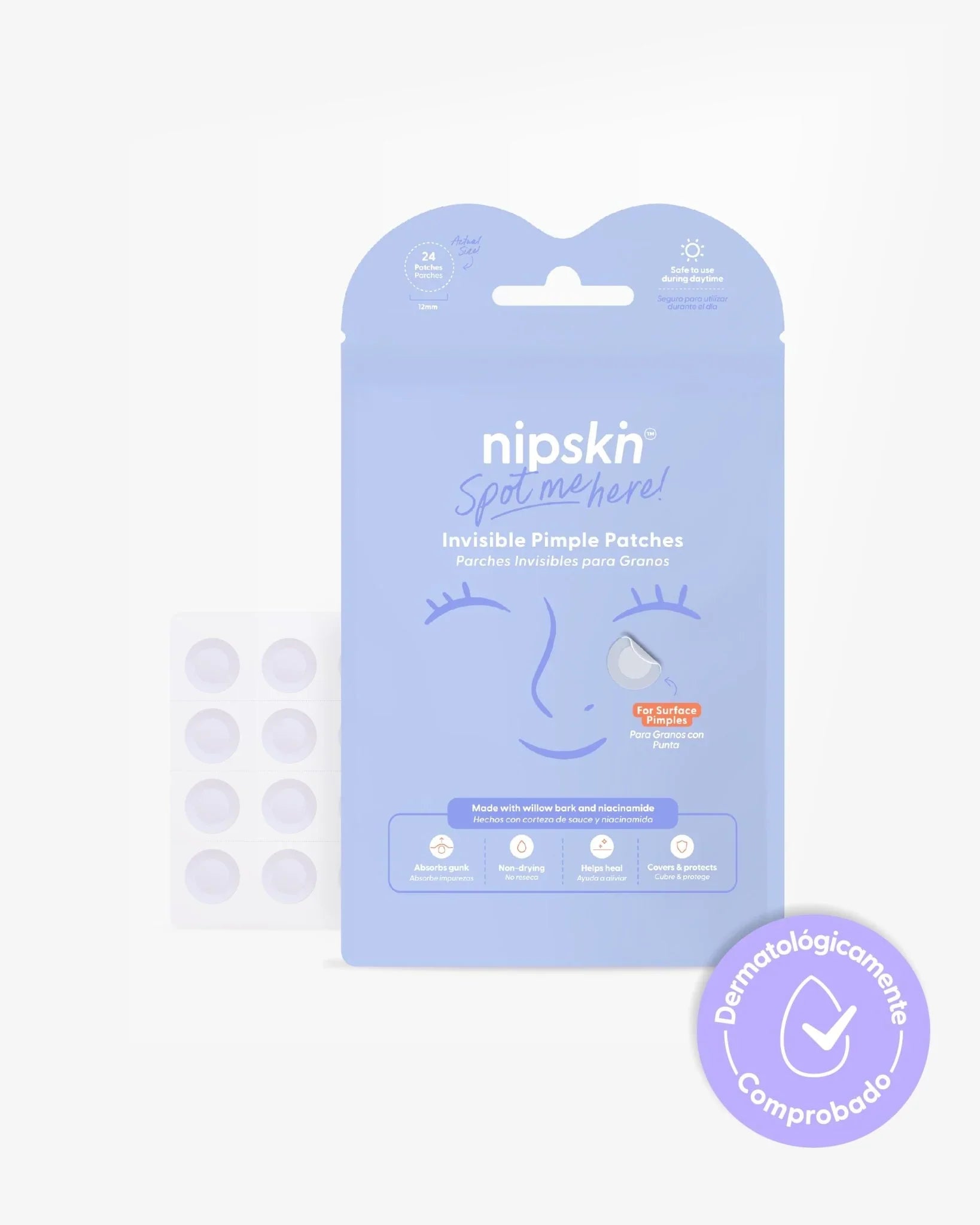 PARCHE PARA GRANOS USO DÍA NIPSKIN