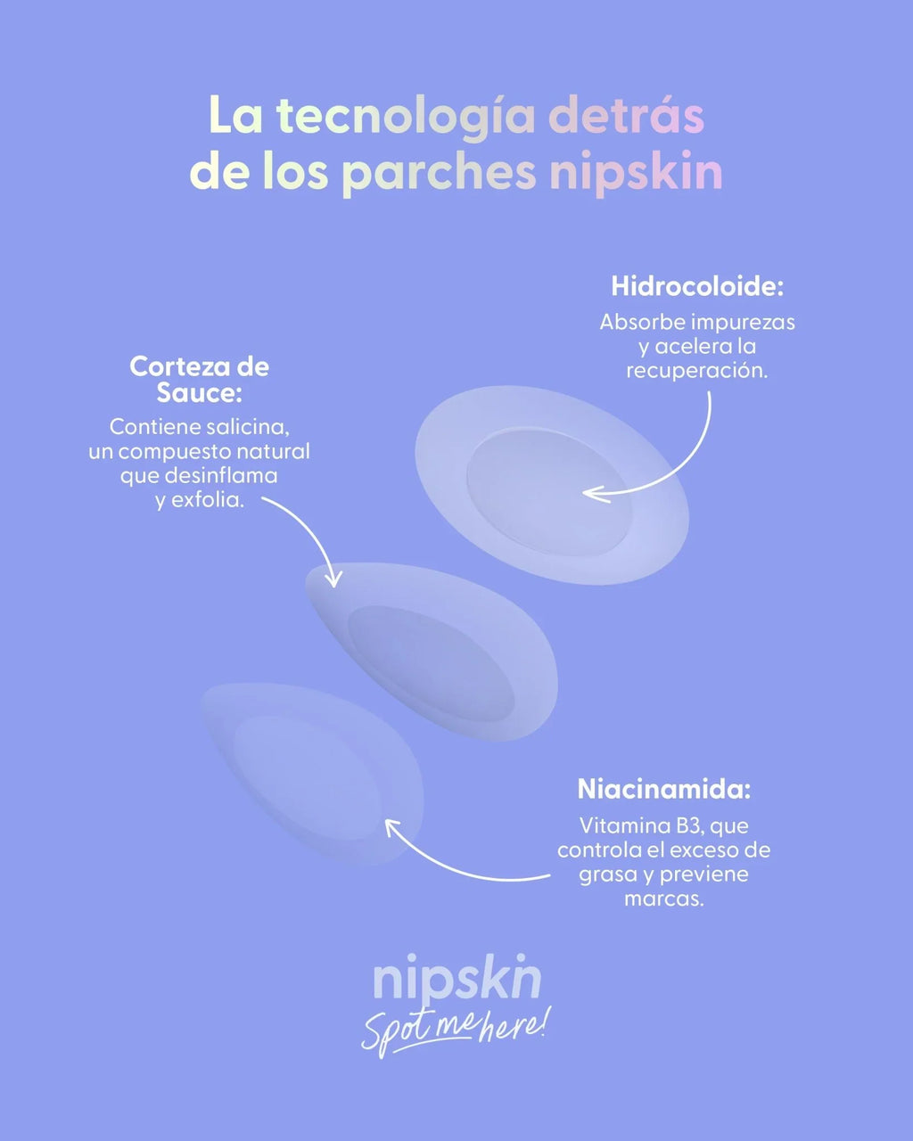 PARCHE PARA GRANOS USO DÍA NIPSKIN