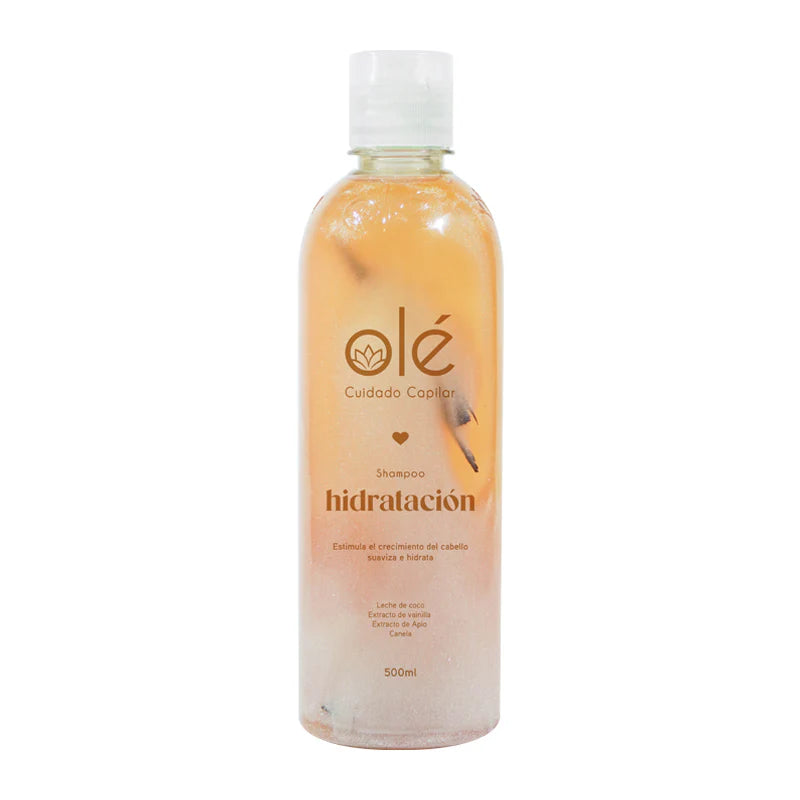 SHAMPOO HIDRATACIÓN COCO, CANELA Y MIEL OLÉ CAPILAR